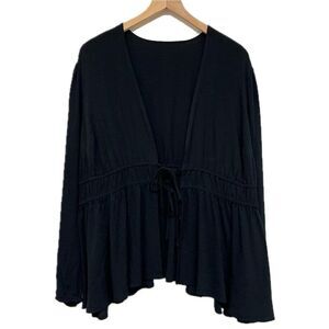 Torrid Black Tie Front Top/Cardigan - See Measurements